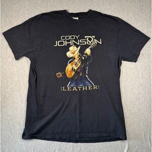 Cody Johnson Leather Tour 2024 tee XL Black Country Concert Tee Comfort Colors